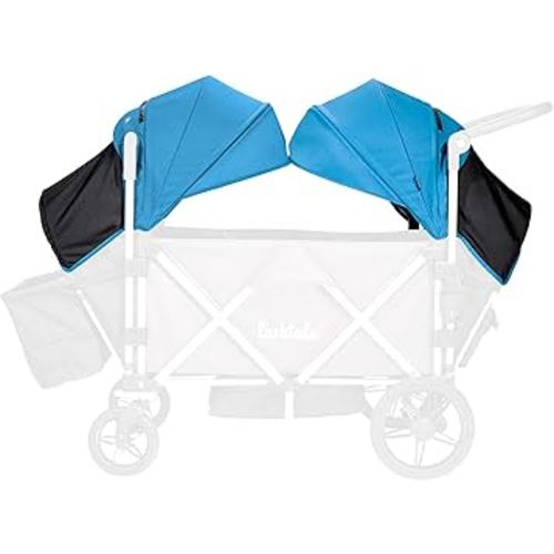 Larktale Sun Canopy Set for The Caravan Stroller/Wagon, Freshwater Blue