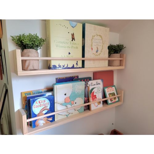Natural Wood Nursery Bookshelf