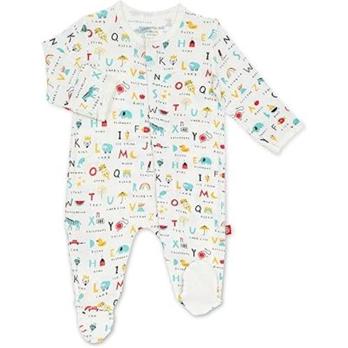 Magnetic Me Footie Pajamas Soft Modal Baby Sleepwear with Quick Magnetic Fastener | Boys and Girls Sleeper Preemie-24 Months