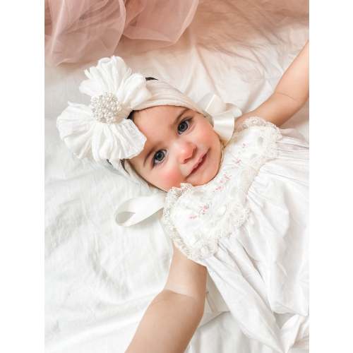 Pearl Ruffled Headband