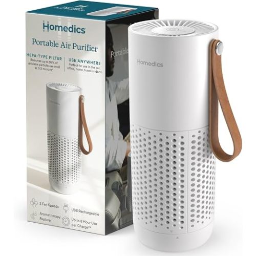 Homedics Personal Air Purifier with HEPA-Type Filter & Activated Carbon