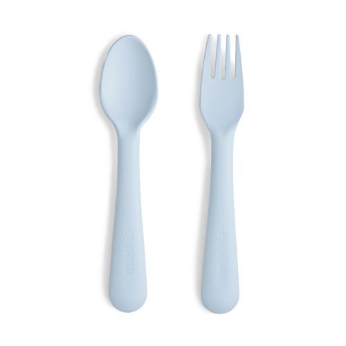 Mushie Dinnerware Fork and Spoon Set