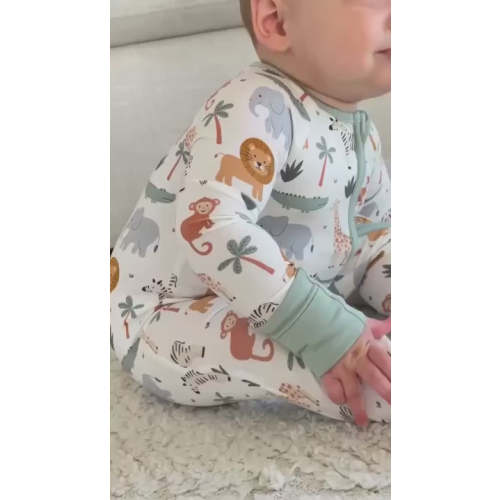 Safari Snuggles Convertible Zip Romper