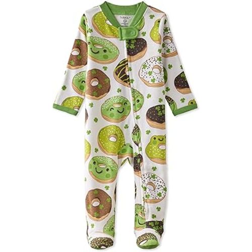 Baby Boys' Scout Sleep & Play 100% Organic Cotton Footed Zip Front Sleeper Pajamas for Baby Boys