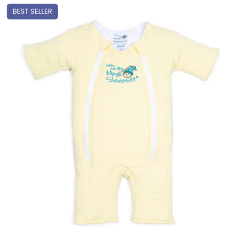 Yellow Baby Merlin’s Magic Sleepsuit | 100% Cotton Baby Sleepwear