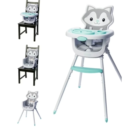 Free Shipping! Infantino Grow-with-Me 4-in-1 Convertible High Chair, 6-36 Months, Husky, adjustable, dishwasher-safe meal mat