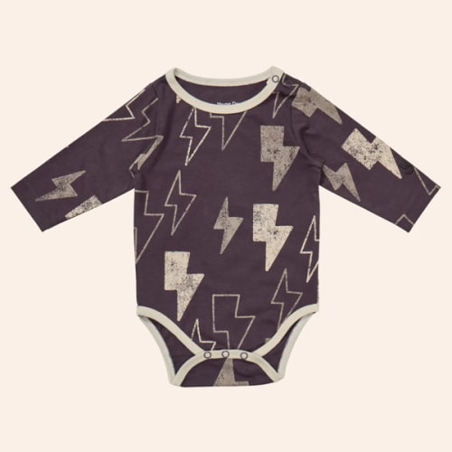 Printed Longsleeve Onesie – Young Days