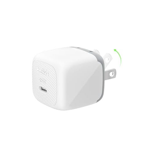 Belkin 45W Compact USB C Charger Block, Fast Charging for Travel | PD 3.1, PPS, Travel Charger, Chromebook, iPad, iPhone 17, Samsung Galaxy, Pixel, Nintendo Switch 2, Foldable Prongs