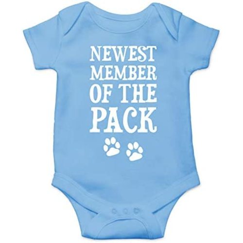 Newest Member of The Pack - Funny Baby Essentials Bodysuit - Infant Girl Clothes Newborn Outfit