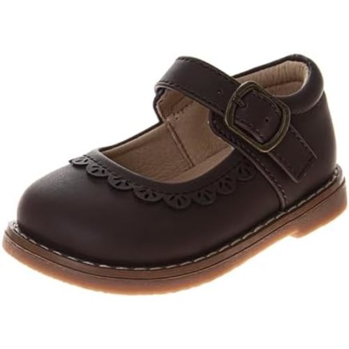 Josmo Baby Girls Maryjane Flats Slipon - Newborn Infant Formal Dress Shoes School Mary Janes (Size 3-8 Infant-Toddlers)