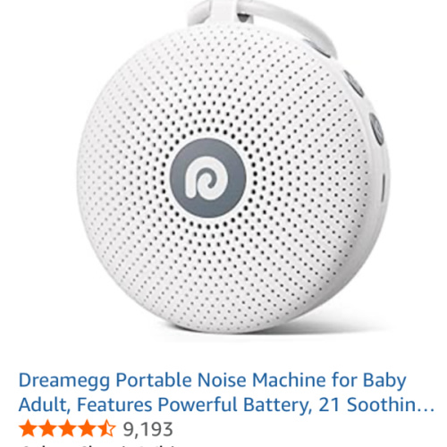 Dreamegg White Noise Machine - Portable Sound Machine for Baby Adult, Features Powerful Battery, 21 Soothing Sound, Noise Canceling for Office & Sleeping, Sound Therapy for Home, Travel, Registry Gift