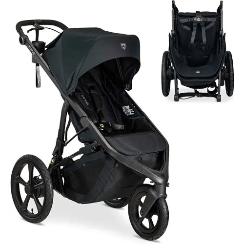 BOB Gear Wayfinder Jogging Stroller with Independent Dual Suspension, Air-Filled Tires, and 75-Pound Weight Capacity, Nightfall