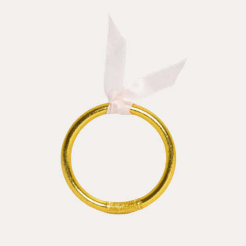 Gold Baby Bangle Bracelet | Infant Jewelery | BuDhaGirl