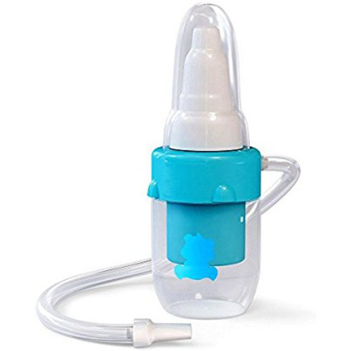 Bubzi Co Baby Nasal Aspirator for Sinus Congestion Relief, Reusable Booger Snot Sucker for Smart Moms, Bonus Storage Case, Premium Mucus Extractor for Cold and Flu, Gentle Nose Cleaner Suction Infants