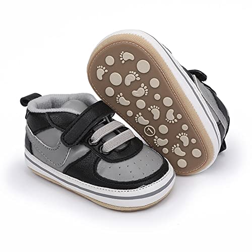 Clowora Unsex Baby Shoes Boys Girls Infant Sneakers Non-Slip Soft Rubber Sole Toddler Crib First Walker Lightweight Shoes