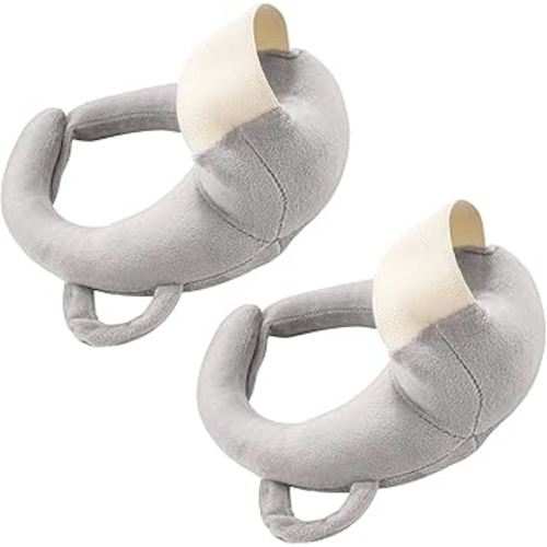 2 Pack Bottle Holder Pillow, Ergonomic Feeding Aid for Mom Easier Nursing, Bottle Feeding Holder, Arm & Wrist Relief for Parents (Gray)