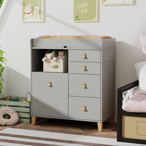 Viv + Rae™ Kyte 5 - Drawer Changing Table Dresser & Reviews | Wayfair