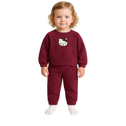 Hello Kitty Toddler Girl Quilted Jogger Set, Sizes 12 Months-5T