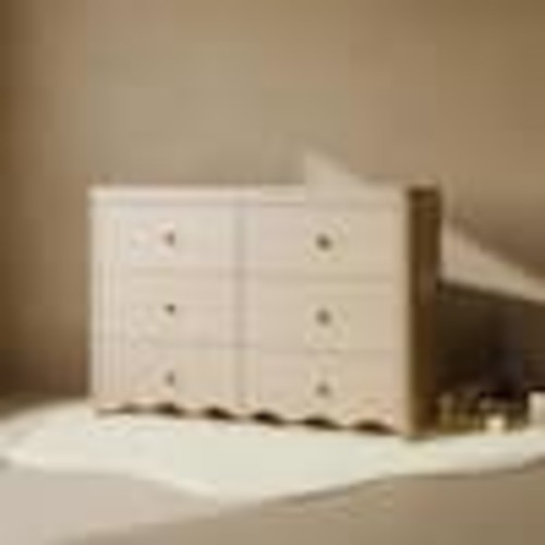Storkcraft Casablanca Driftwood 6 Drawer 48.11 in. Wide Dresser 03766-607