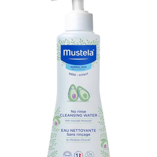 Mustela Baby Cleansing Water - No-Rinse Micellar Water - with Natural Avocado & Aloe Vera - for Baby's Face, Body & Diaper - 1 or 2-Pack - Various Sizes