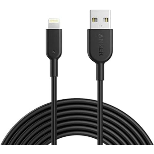 Anker Powerline II Lightning Cable, MFi-Certified (10 ft, Black)
