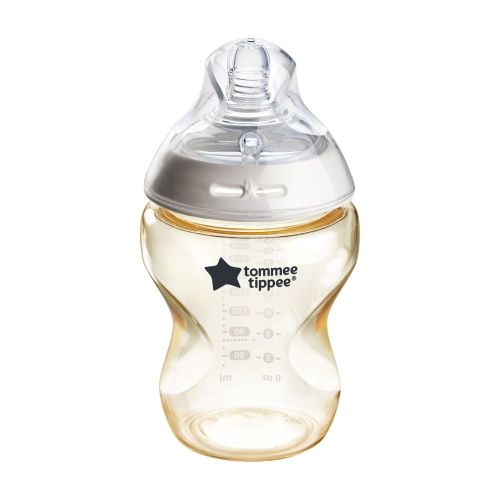 Tommee Tippee Natural Start PPSU Anti-Colic Bottle With Slow-Flow Teat 0 Months+ White 260ml