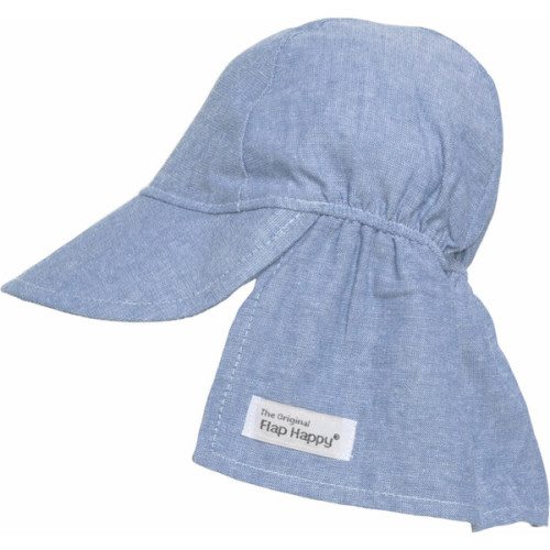 UPF 50+ Original Flap hat, Chambray - Flap Happy | Maisonette