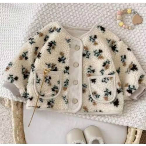 Baby Girl Floral Print Thick Warm Thermal Lined Jacket, Winter | SHEIN USA