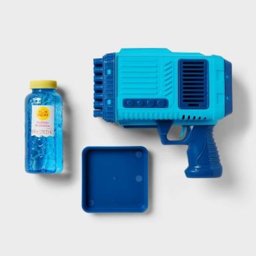 Light Up Volcano 49 Hole Bubble Blaster Blue - Sun Squad™: Toy for Age 3+