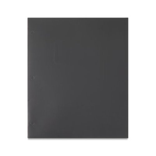 Pen+Gear Letter Size 2-Pocket Paper Folder, 9.5" x 11.5", Black