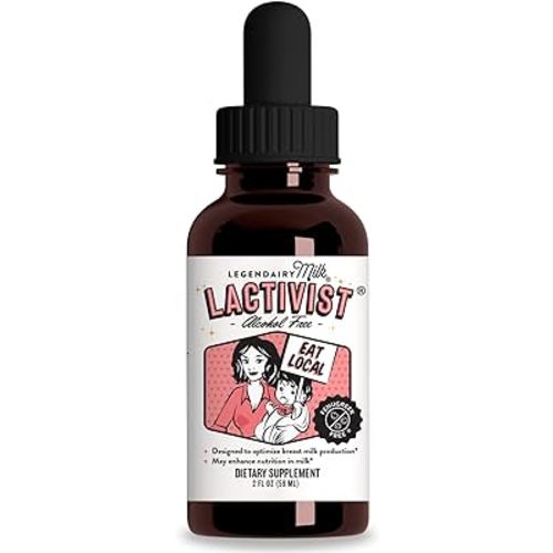 Legendairy Milk Lactivist Drops, Breastfeeding Supplement to Increase Breast Milk Supply, Organic Torbangun for Lactation, Made in USA, Alcohol Free, 2 Fl Oz