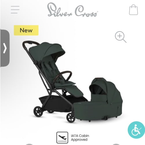 Nia Travel Stroller & Bassinet Bundle - Silver Cross