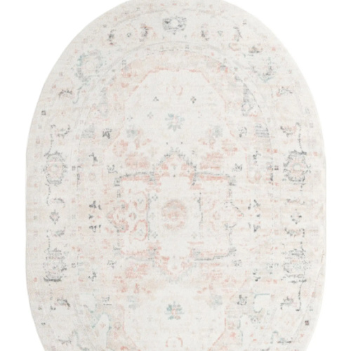 Ivory 6' x 9' Madeline Vintage Oval Rug | Rugs.com