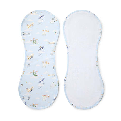 Snuggle Hunny Organic Cotton Burp Cloth - Taking Flight