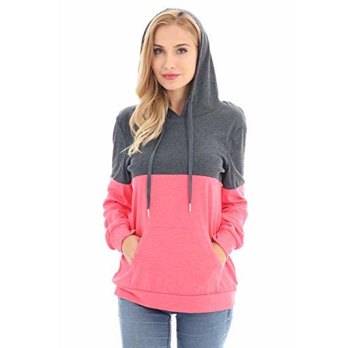Bearsland Women's Maternity Breastfeeding Sweater Hoodie Nursing Sweatshirt with Pockets