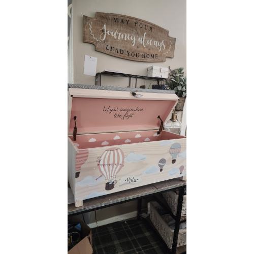 Toy box | NEW HINGES | Toy chest | Kids toy chest | wood toy box | Upholstered bench | personalized name | girls |custom toy box |