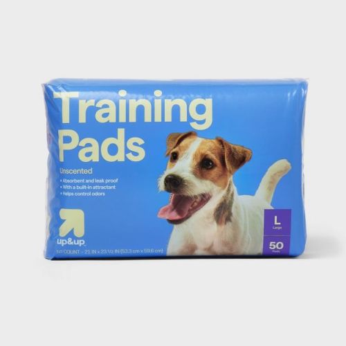 Dog Training Pads - L - 50ct- up&up™: Disposable, Polymer Material, For All Ages, Unscented