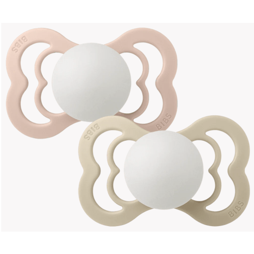 Supreme GLOW Pacifiers 2 Pack - Blush/Vanilla – Bibsworld store US