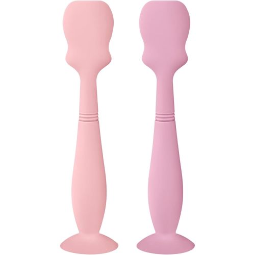 2 Pack Baby Diaper Cream Brush, Diaper Cream Spatula Applicator Silicone Baby Butt Paste Spatula for Babies, Newborn (Pink, Soft Lilac)
