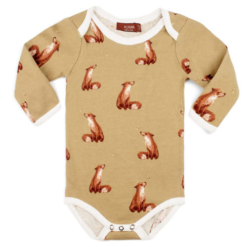 Gold Fox Organic Cotton Long Sleeve One Piece
