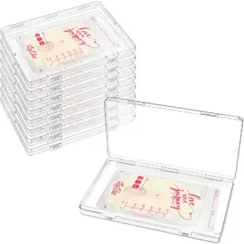 8 Pack Clear Clear Freeze Flat Breastmilk Storage Organizer, Space Saving | Reusable Breast Milk Bag Flattener Breastmilk Organizer Freezer Tray for Breastmilk Bag Containers, 7.48 x 5.11 x 0.67 in