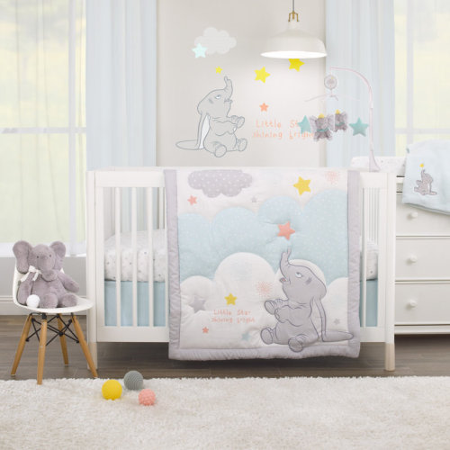 Disney Dumbo - Shine Bright Little Star 4 - Piece Crib Bedding Set | Wayfair