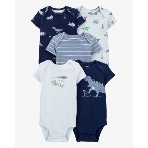 Baby 5-Pack Dinosaur Short-Sleeve Bodysuits - Carter's | Carter's