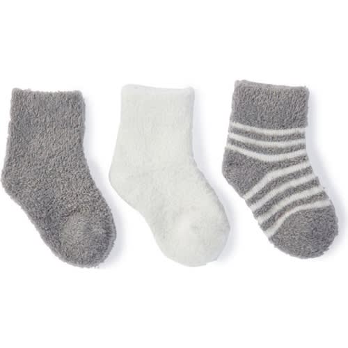 Barefoot Dreams® 3-Pack Socks, Pewter