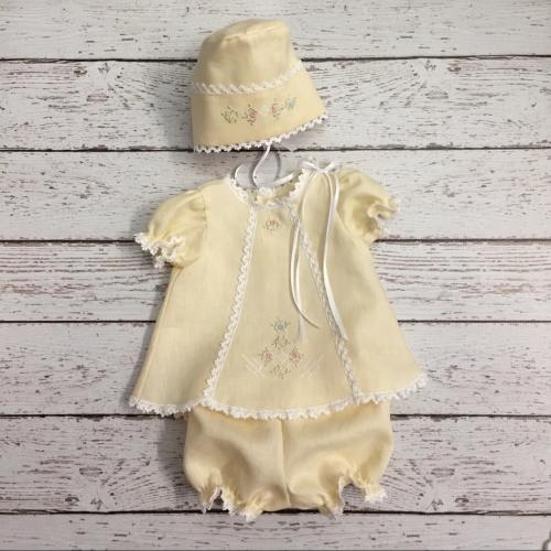 Newborn linen dress (Canastilla)