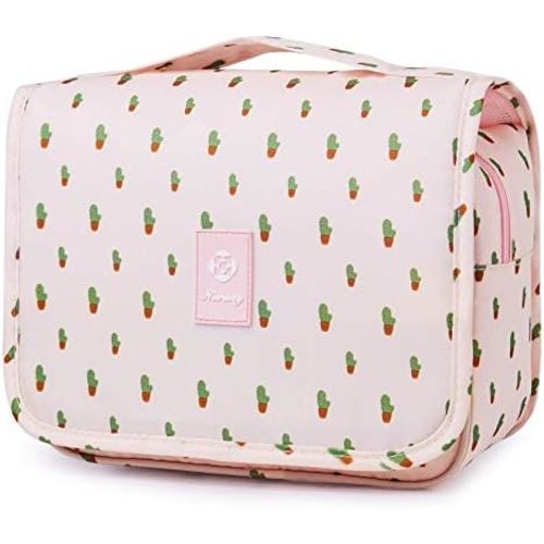 Narwey Small Hanging Travel Toiletry Bag for Women, Travel Bag for Toiletries, Makeup Bag Organizer Make Up Bags Cosmetic Bags for Girls