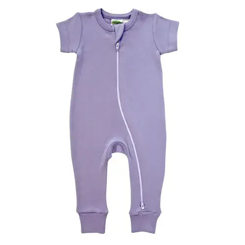 Organic Essentials '2-Way' Zip Romper - Short Sleeve