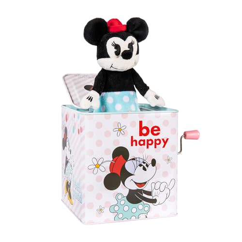 Kids Preferred Disney Baby Minnie Mouse Toy Jack in The Box for Toddlers 1-3, Disney Minnie Mouse Toys for Girls Musical Toys for Toddlers 1-3