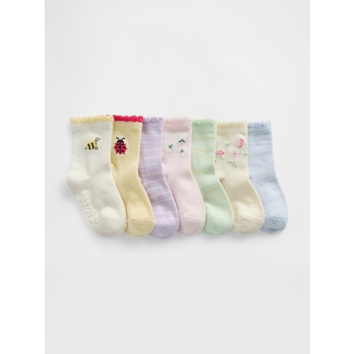 Baby & Toddler Ruffle Crew Socks (7-Pack)