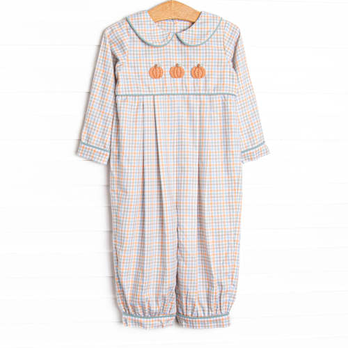Fall French Knot Embroidered Romper, Green – Stitchy Fish